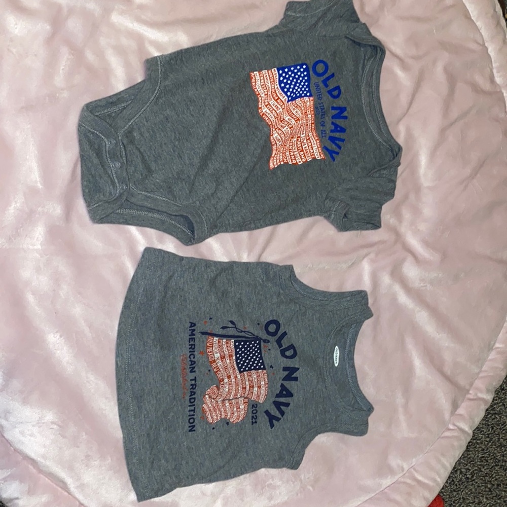 Baby Old Navy 4th of July shirts/onesies!
